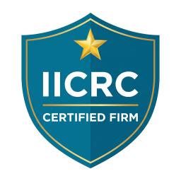 IICRC Certified Firm seal for professional cleaning and restoration standards